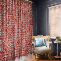 Red Hawaii Palaka Cowboy Window Curtain Hawaiian Paniolo Festival Spirit LT19 - Polynesian Pride