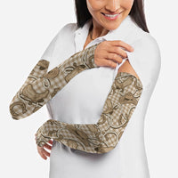 Beige Hawaii Palaka Cowboy Arm Sleeves Hawaiian Paniolo Festival Spirit LT19 - Polynesian Pride