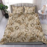 Beige Hawaii Palaka Cowboy Bedding Set Hawaiian Paniolo Festival Spirit LT19 - Polynesian Pride