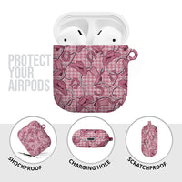 Pink Hawaii Palaka Cowboy AirPods Case Hawaiian Paniolo Festival Spirit LT19 - Polynesian Pride