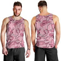 Pink Hawaii Palaka Cowboy Men Tank Top Hawaiian Paniolo Festival Spirit LT19 - Polynesian Pride