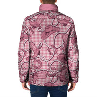 Pink Hawaii Palaka Cowboy Padded Jacket Hawaiian Paniolo Festival Spirit LT19 - Polynesian Pride