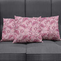 Pink Hawaii Palaka Cowboy Pillow Cover Hawaiian Paniolo Festival Spirit LT19 - Polynesian Pride