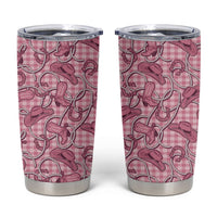 Pink Hawaii Palaka Cowboy Tumbler Cup Hawaiian Paniolo Festival Spirit LT19 Pink - Polynesian Pride