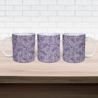 Purple Hawaii Palaka Cowboy Ceramic Mug Hawaiian Paniolo Festival Spirit LT19 - Polynesian Pride