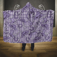 Purple Hawaii Palaka Cowboy Hooded Blanket Hawaiian Paniolo Festival Spirit LT19 - Polynesian Pride
