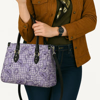 Purple Hawaii Palaka Cowboy Leather Bag Hawaiian Paniolo Festival Spirit LT19 - Polynesian Pride