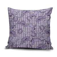 Purple Hawaii Palaka Cowboy Pillow Cover Hawaiian Paniolo Festival Spirit LT19 Purple - Polynesian Pride