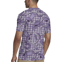 Purple Hawaii Palaka Cowboy Rugby Jersey Hawaiian Paniolo Festival Spirit LT19 - Polynesian Pride