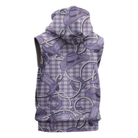 Purple Hawaii Palaka Cowboy Sleeveless Zip Hoodie Hawaiian Paniolo Festival Spirit LT19 - Polynesian Pride