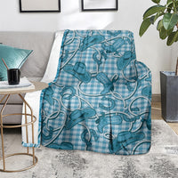 Blue Hawaii Palaka Cowboy Blanket Hawaiian Paniolo Festival Spirit LT19 - Polynesian Pride
