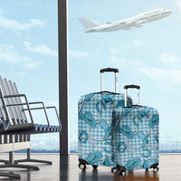 Blue Hawaii Palaka Cowboy Luggage Cover Hawaiian Paniolo Festival Spirit LT19 - Polynesian Pride