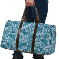 Blue Hawaii Palaka Cowboy Travel Bag Hawaiian Paniolo Festival Spirit LT19 - Polynesian Pride