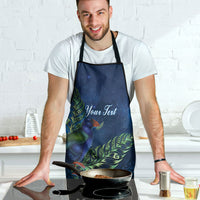 New Zealand Takahe Personalised Apron Silver Fern Galaxy Polynesian Pattern