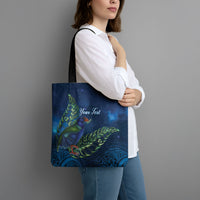 New Zealand Takahe Personalised Tote Bag Silver Fern Galaxy Polynesian Pattern
