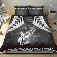 New Zealand Weka Personalised Bedding Set Aotearoa Hen Silver Fern Maori Pattern