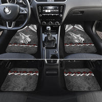 New Zealand Weka Personalised Car Mats Aotearoa Hen Silver Fern Maori Pattern