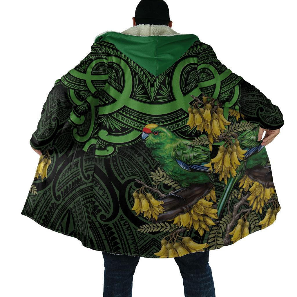 New Zealand Parakeet Bird Cloak Maori Kakariki Kowhai Maori Pattern