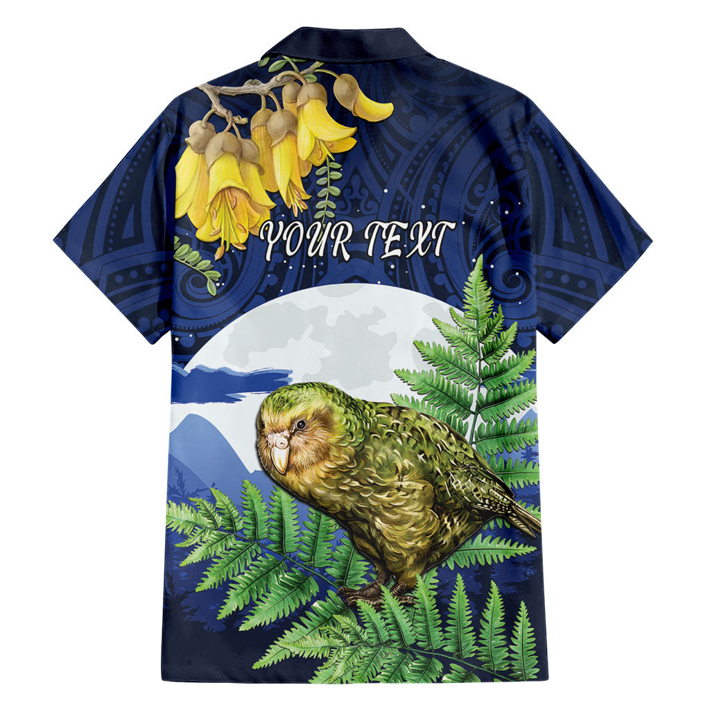 Kakapo New Zealand Personalised Family Matching Mermaid Dress and Hawaiian Shirt Kowhai Flower Silver Fern Maori Pattern LT22 - Polynesian Pride