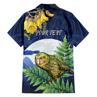 Kakapo New Zealand Personalised Family Matching Summer Maxi Dress and Hawaiian Shirt Kowhai Flower Silver Fern Maori Pattern LT22 - Polynesian Pride