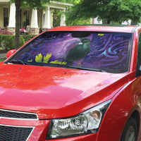 New Zealand Tui Bird Matariki Auto Sun Shade Kowhai Flower Silver Fern Galaxy Maori Pattern