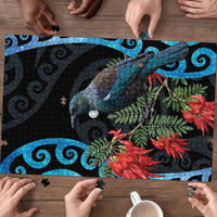 Tui Bird Kakabeak New Zealand Puzzle Clianthus Galaxy Maori Koru Pattern