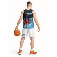Personalised Snapper Fishing New Zealand Basketball Jersey Tamure Fish Hook Maori Pattern