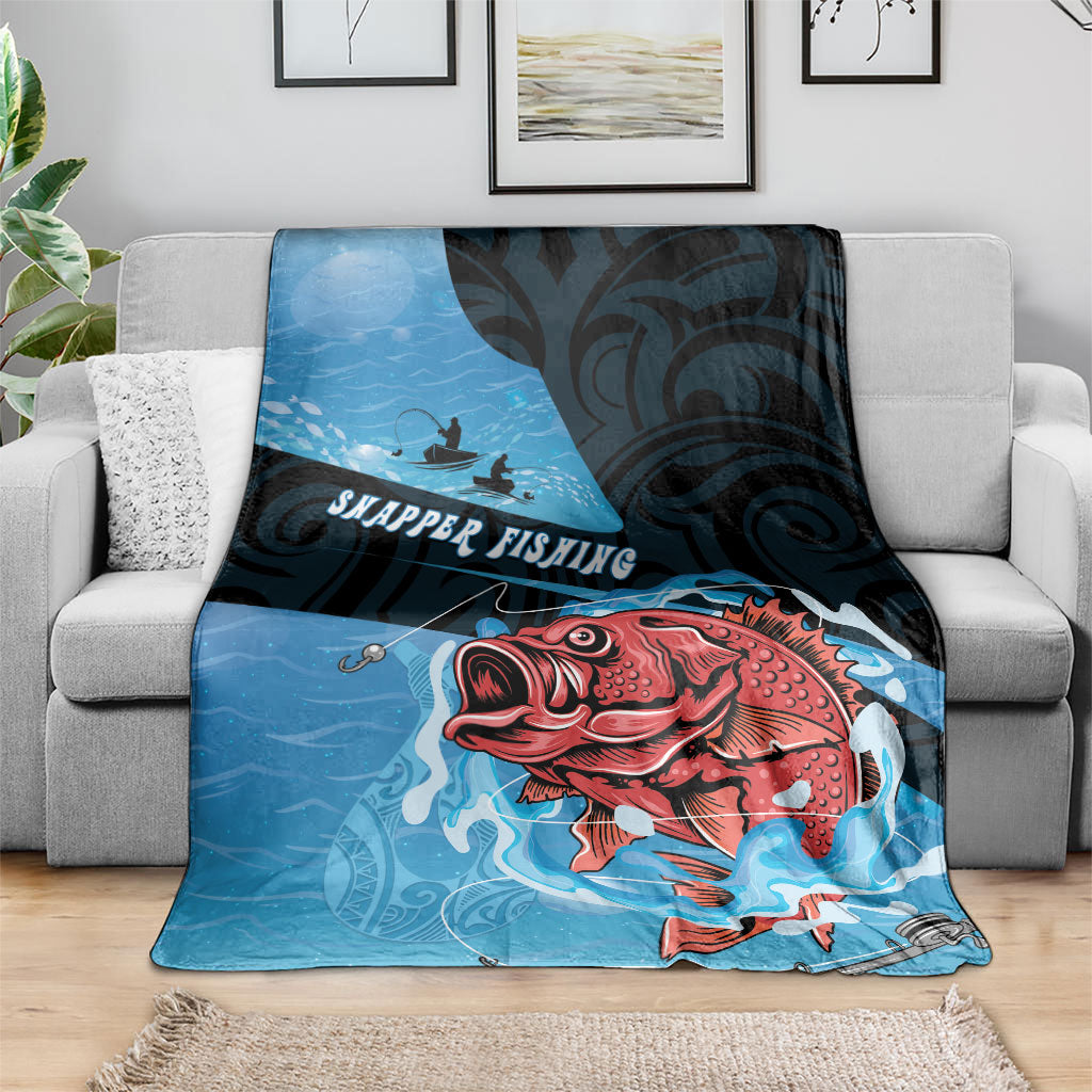 Snapper Fishing New Zealand Blanket Tamure Fish Hook Maori Pattern