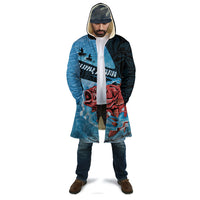Personalised Snapper Fishing New Zealand Cloak Tamure Fish Hook Maori Pattern