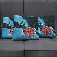 Snapper Fishing New Zealand Pillow Cover Tamure Fish Hook Maori Pattern