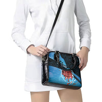 Snapper Fishing New Zealand Shoulder Handbag Tamure Fish Hook Maori Pattern