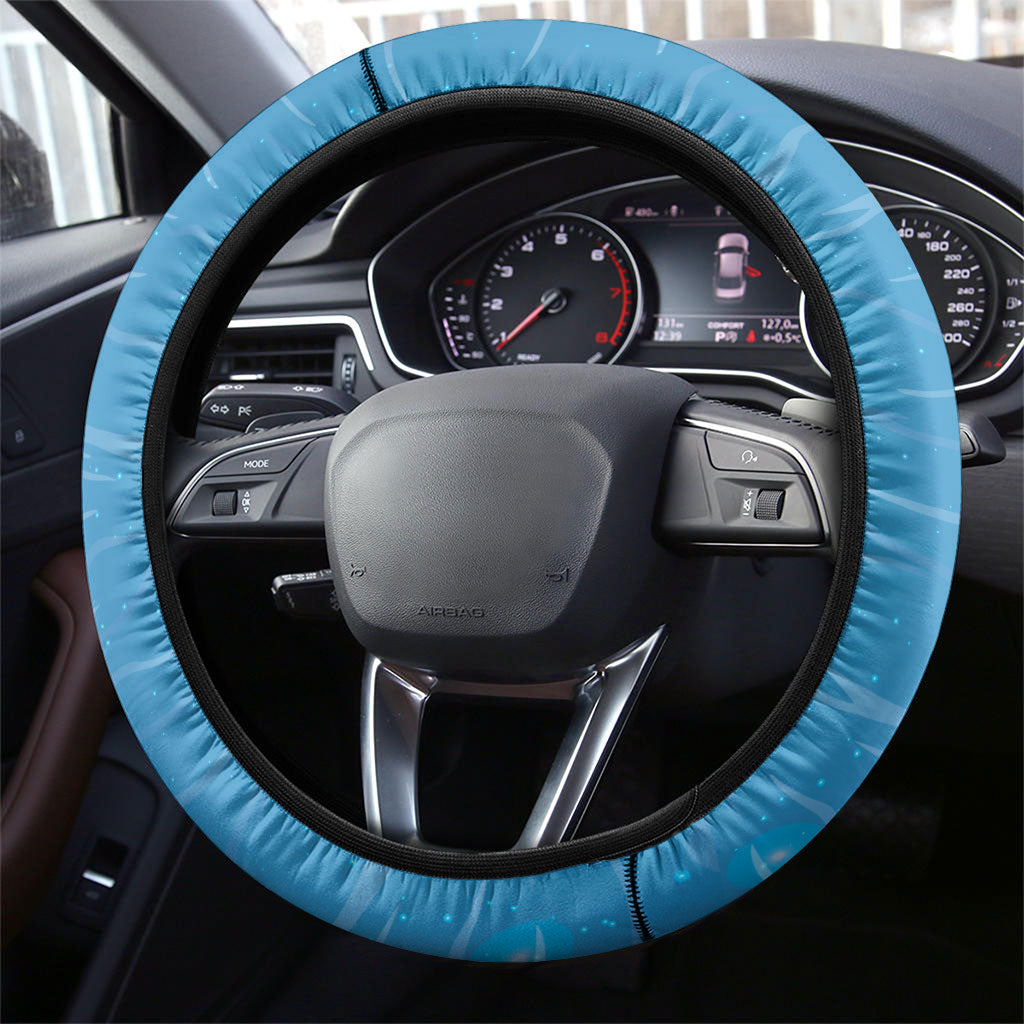 Snapper Fishing New Zealand Steering Wheel Cover Tamure Fish Hook Maori Pattern
