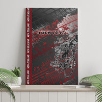 Personalised Cycling New Zealand Canvas Wall Art Aotearoa Pride Sportswear