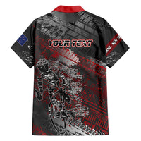 Personalised Cycling New Zealand Family Matching Off Shoulder Maxi Dress and Hawaiian Shirt Aotearoa Pride Sportswear
