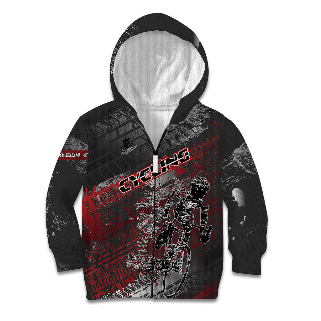 Personalised Cycling New Zealand Kid Hoodie Aotearoa Pride Sportswear