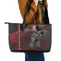 Personalised Cycling New Zealand Leather Tote Bag Aotearoa Pride Sportswear LT22 - Polynesian Pride