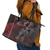 Personalised Cycling New Zealand Leather Tote Bag Aotearoa Pride Sportswear LT22 - Polynesian Pride