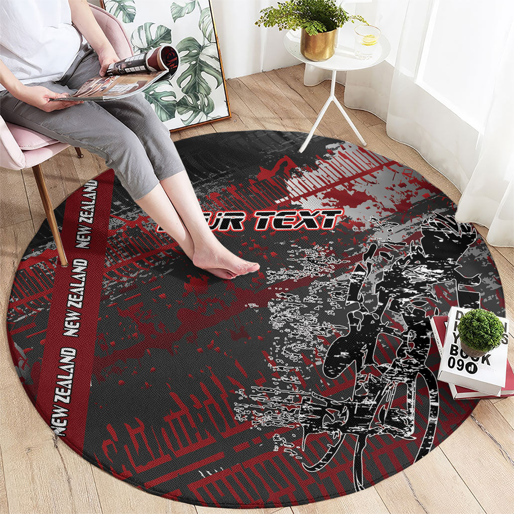Personalised Cycling New Zealand Round Carpet Aotearoa Pride Sportswear
