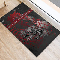 Personalised Cycling New Zealand Rubber Doormat Aotearoa Pride Sportswear