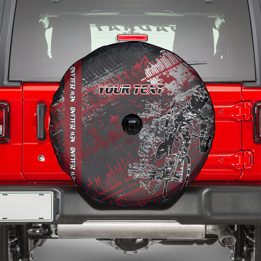 Personalised Cycling New Zealand Spare Tire Cover Aotearoa Pride Sportswear