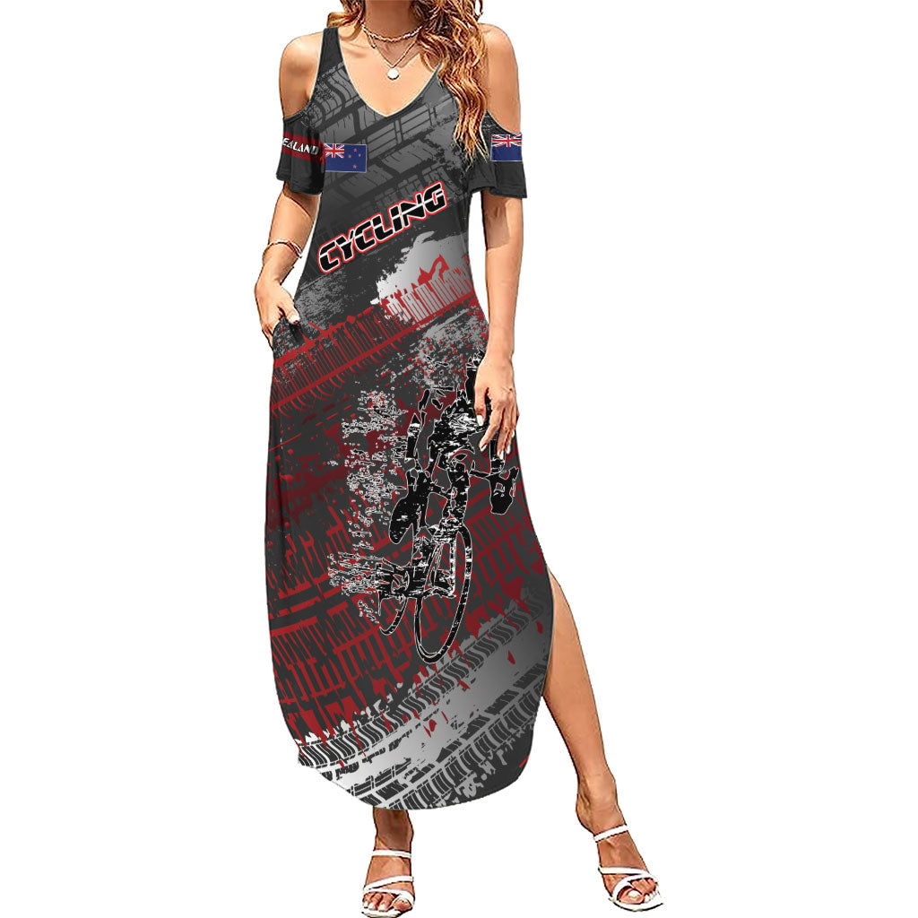 Personalised Cycling New Zealand Summer Maxi Dress Aotearoa Pride Sportswear
