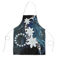 Cook Islands Maori Language Week Apron Tiare Maori Kuki Airani Blue Pattern