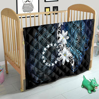 Cook Islands Maori Language Week Quilt Tiare Maori Kuki Airani Blue Pattern