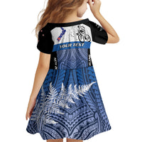 Personalised Cycling New Zealand Family Matching Off Shoulder Maxi Dress and Hawaiian Shirt Aotearoa Map Fern Maori Pattern LT22 - Polynesian Pride