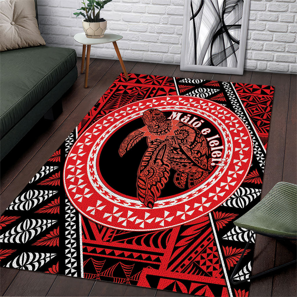 Tonga Language Week Area Rug Heilala Turtle Malo E Lelei