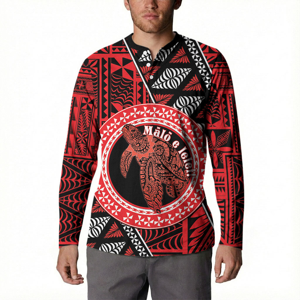 Personalised Tonga Language Week Button Sweatshirt Heilala Turtle Malo E Lelei
