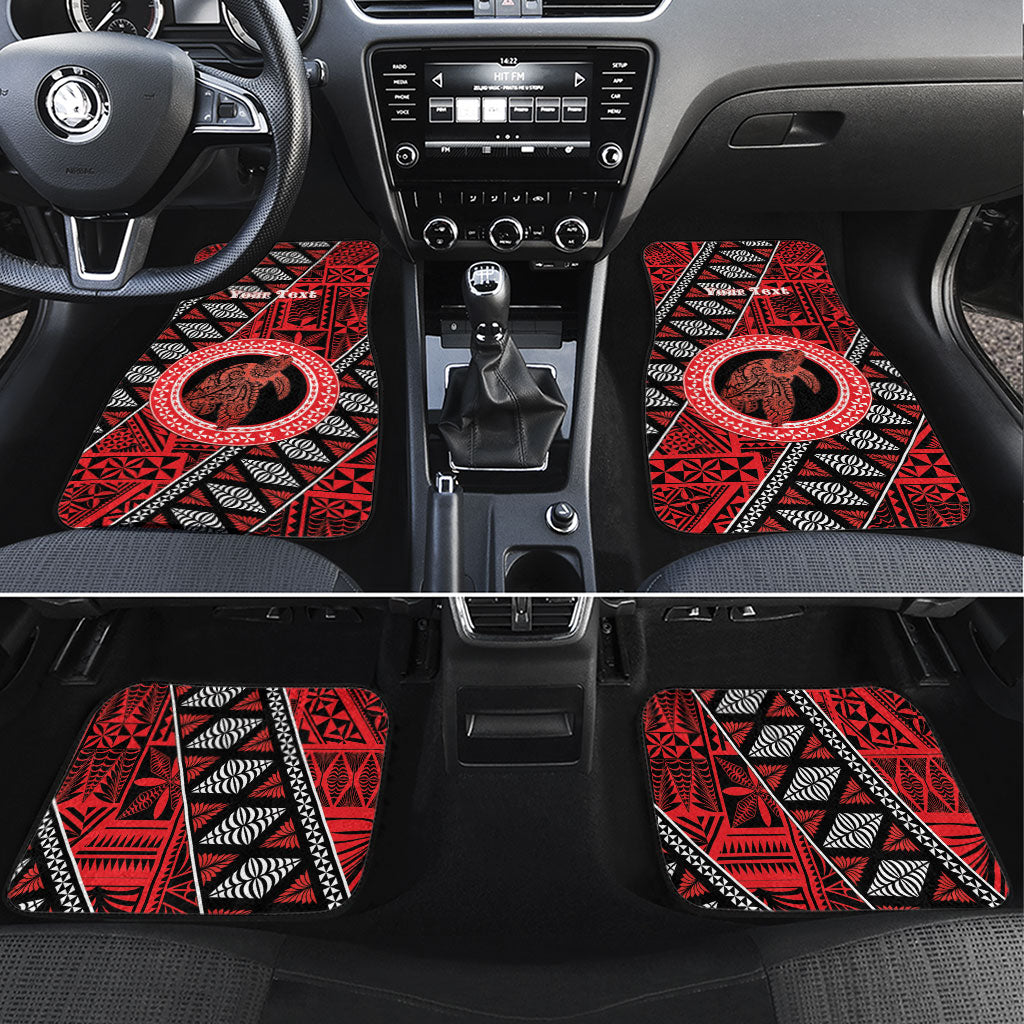 Personalised Tonga Language Week Car Mats Heilala Turtle Malo E Lelei