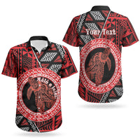 Personalised Tonga Language Week Couples Matching Off The Shoulder Long Sleeve Dress and Hawaiian Shirt Heilala Turtle Malo E Lelei