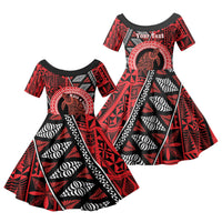 Personalised Tonga Language Week Family Matching Long Sleeve Bodycon Dress and Hawaiian Shirt Heilala Turtle Malo E Lelei