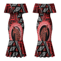 Personalised Tonga Language Week Family Matching Mermaid Dress and Hawaiian Shirt Heilala Turtle Malo E Lelei